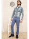 Куртка блакитна джинсова | 5749381 | фото 2
