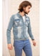 Куртка блакитна джинсова | 5749381 | фото 3