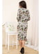 Сукня сіра з квітковим принтом | 5749622 | фото 3