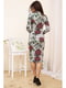Сукня сіра з квітковим принтом | 5749626 | фото 3