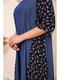 Сукня синя з квітковим принтом | 5749667 | фото 5