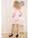 Платье розовое с аппликацией | 5749672 | фото 3