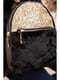 Рюкзак черно-золотистый | 5749754 | фото 2