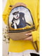 Рюкзак бронзового цвета с принтом | 5749760 | фото 3