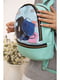 Рюкзак м'ятного кольору з принтом | 5749761 | фото 3