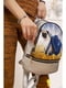 Рюкзак сріблястий з принтом | 5749763 | фото 2
