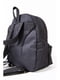 Рюкзак черно-голубой с принтом | 5749768 | фото 3