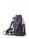 Рюкзак чорно-бузковий з принтом | 5749769 | фото 2