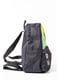 Рюкзак черно-зеленый с принтом | 5749772 | фото 2