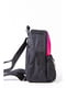 Рюкзак черно-розовый с принтом | 5749773 | фото 2