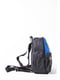 Рюкзак черно-голубой с принтом | 5749774 | фото 2