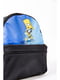 Рюкзак черно-голубой с принтом | 5749774 | фото 4