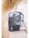 Рюкзак біло-синій з декором | 5749779 | фото 2