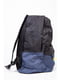 Рюкзак синьо-чорний з принтом | 5749786 | фото 3