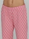 Бриджи пижамные комбинированного цвета с орнаментом | 5751247 | фото 3