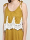 Сукня оливкового кольору з візерунком | 5751480 | фото 3