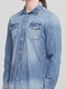 Рубашка джинсовая голубая | 5751967 | фото 3