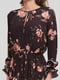 Сукня коричнева в квітковий принт | 5752021 | фото 3
