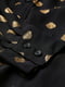 Блуза черная в принт | 5755484 | фото 2