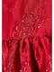Сукня червона з декором | 5756500 | фото 2