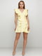 Платье А-силуэта желтое | 5757518