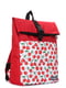 Рюкзак роллтоп червоно-білий з принтом | 5762800 | фото 3