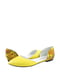 Балетки желтые с цветочным принтом | 5764145 | фото 2