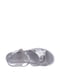 Босоніжки сріблястого кольору з декором | 5764841 | фото 3
