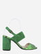 Босоніжки зелені з анімалістичним візерунком | 5762921 | фото 3