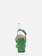 Босоніжки зелені з анімалістичним візерунком | 5762921 | фото 5