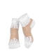 Шкарпетки білі в принт | 5766854 | фото 3