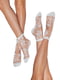 Носки белые в принт (2 шт.) | 5055707