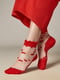 Шкарпетки червоні в принт | 5766847