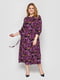 Сукня фіолетова у принт | 5768285 | фото 4
