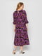 Сукня фіолетова у принт | 5768285 | фото 5