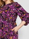 Сукня фіолетова у принт | 5768285 | фото 6
