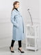 Пальто для беременных голубое | 5770500 | фото 3
