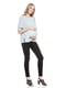 Блуза для вагітних сіро-блакитна | 5770528