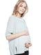Блуза для вагітних сіро-блакитна | 5770528 | фото 4