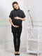 Туника для беременных серо-черная в узор | 5770541 | фото 2