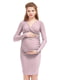 Платье для беременных светло-розовое | 5770544