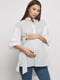 Туніка для вагітних біло-блакитна | 5770572