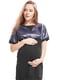 Сукня для вагітних темно-синя з чорним | 5770582 | фото 4
