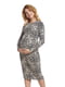Платье для беременных серое в принт | 5770584 | фото 3