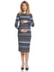 Сукня для вагітних комбінованого забарвлення у смужку | 5770591 | фото 3