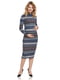 Сукня для вагітних комбінованого забарвлення у смужку | 5770592 | фото 3