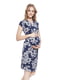 Сукня для вагітних темно-синя у квітковий принт | 5770603 | фото 2