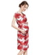 Платье для беременных красное в принт | 5770605 | фото 2