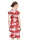 Сукня для вагітних червона у принт | 5770605 | фото 3