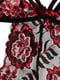 Пеньюар Монокини черный с красными деталями | 5772234 | фото 4